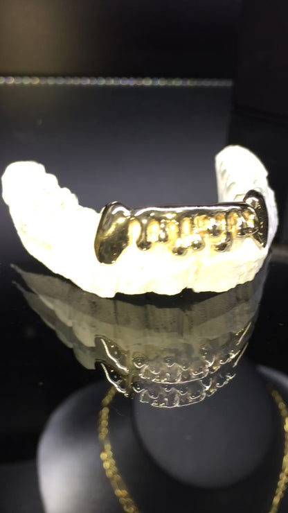 6 Teeth Gold Grillz - 6 Bottoms (Drip Effect)